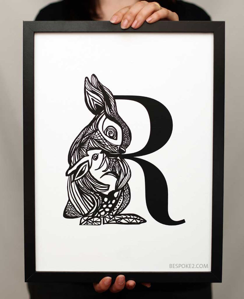 enchanted mumma rabbit print