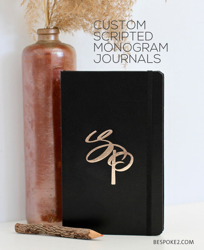 MONOGRAM SCRIPTED JOURNAL - SOLD OUT