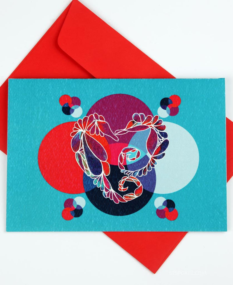seahorse love card