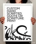 CUSTOM HANDSCRIPT PRINT