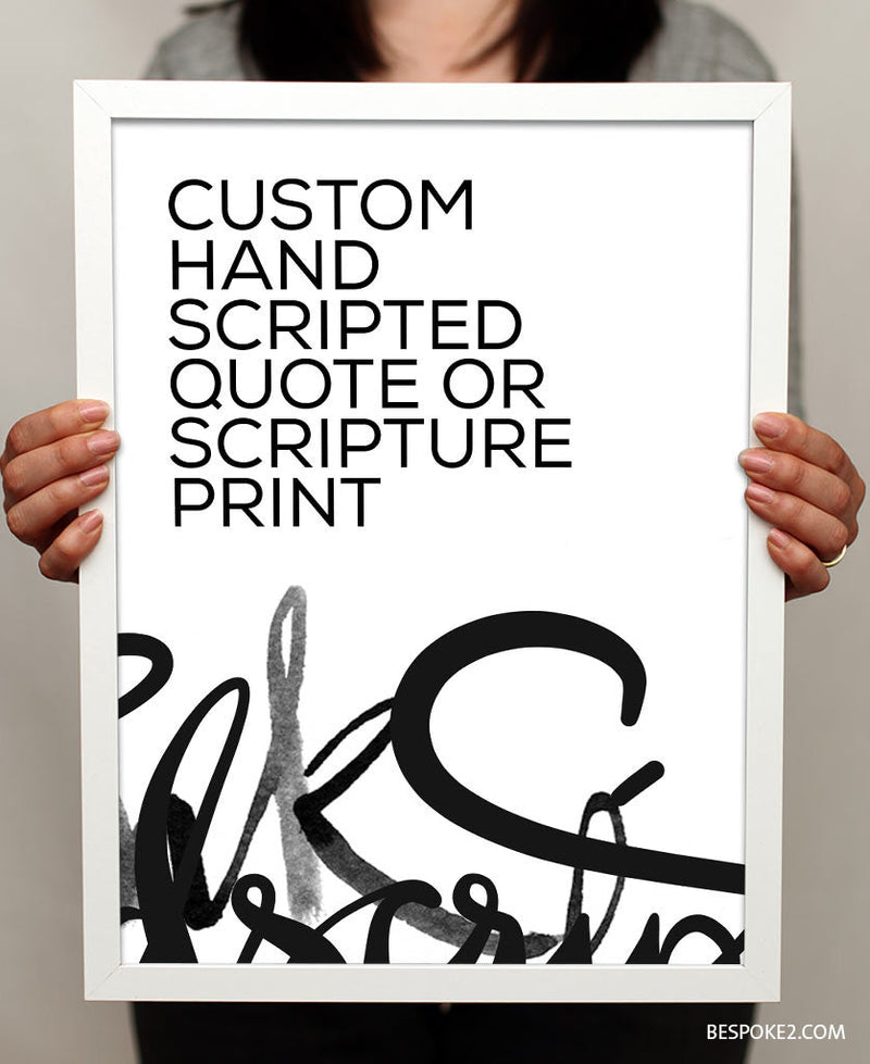 Hand Printing Script CUSTOM HANDSCRIPT PRINT - BESPOKE2.COM - Custom Services