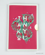 Embossed thank you set