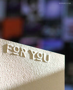 Embossed thank you set