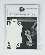 for you embossed designer gift tag set (includes 4)