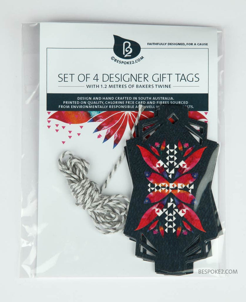 happy designer gift tag set (includes 4)