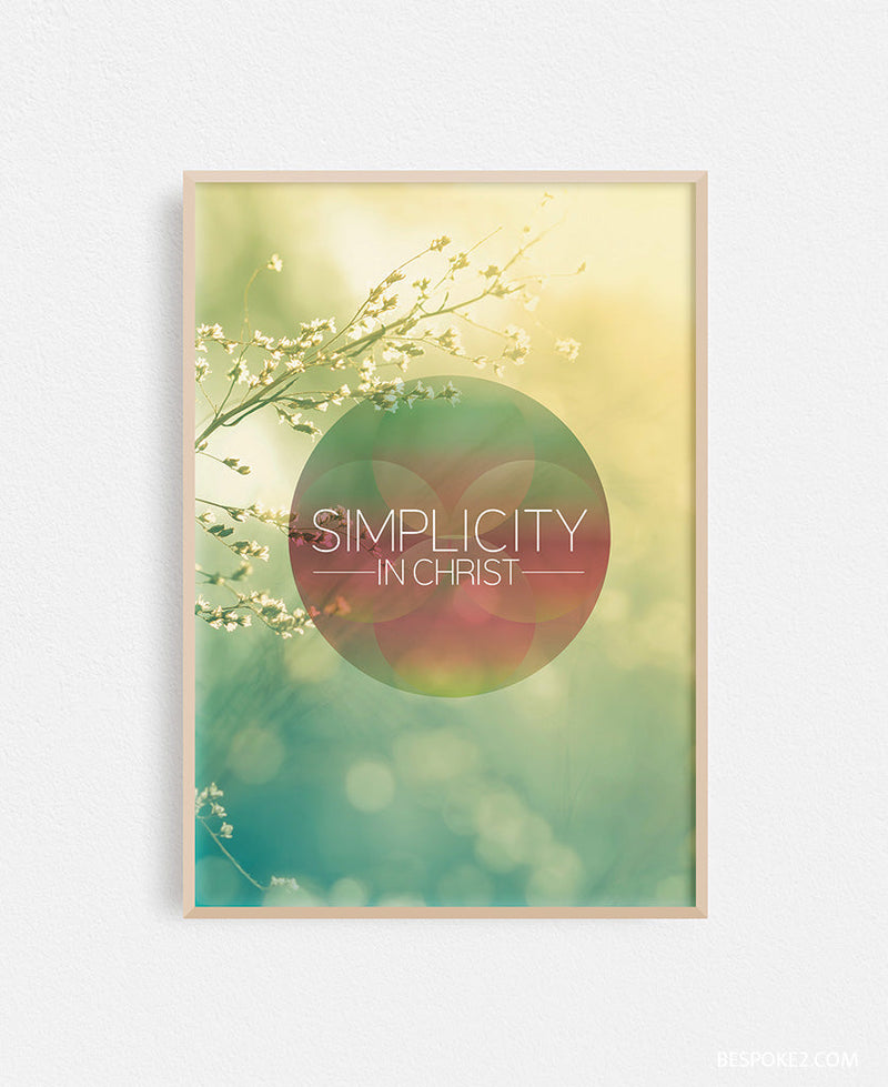 Simplicity in Christ