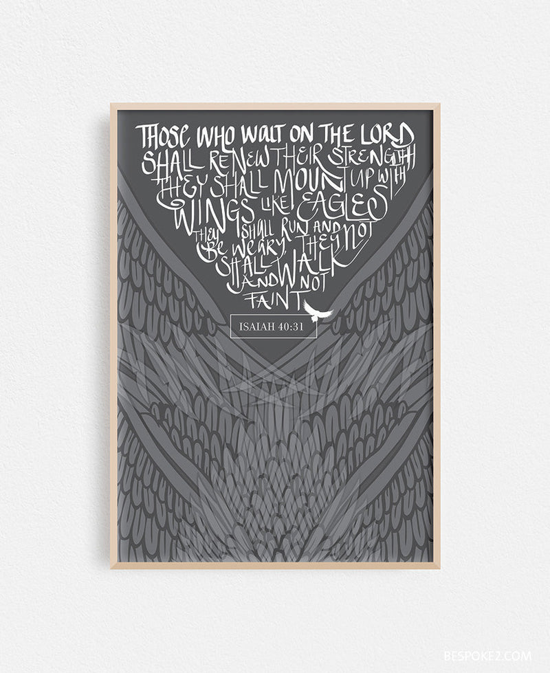 wings like eagles print