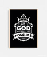 with God all things are possible