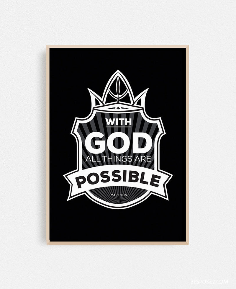 with God all things are possible