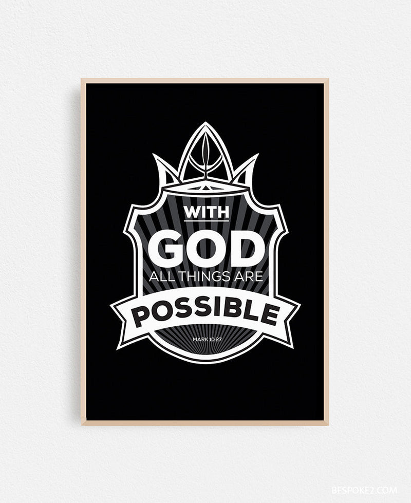 with God all things are possible